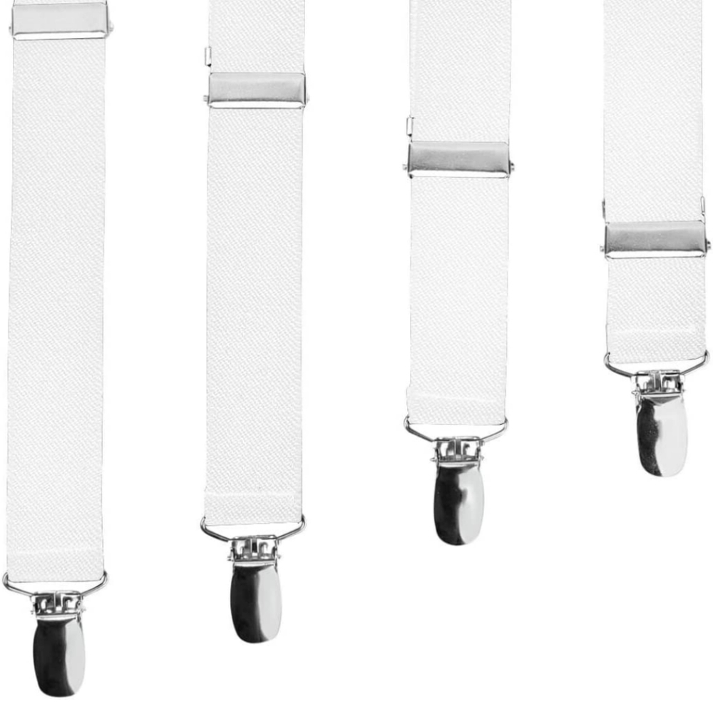 4 pack-Bed Sheet Fastener Suspenders - Heavy Duty, Adjustable,Straight